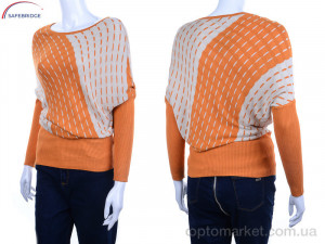 Кофта жіночі J12027 оранжевый X&J помаранчевий  оптом от Optomarket