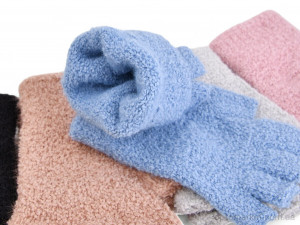 Рукавички жіночі J3009 mix (тедди) Number one мікс  оптом от Optomarket