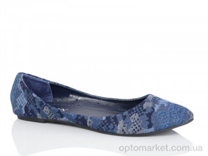 Купить Балетки жіночі JK002-3 Lion синій