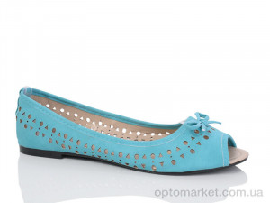 Купить Балетки жіночі JK099-8 Lion блакитний