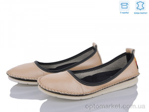 Купить Балетки жіночі K0208-5056 шкіра уцінка Alta Brezza бежевий