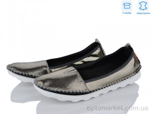 Купить Балетки жіночі K0209-0159 шкіра Alta Brezza золотий