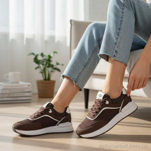 Кросівки жіночі K553-1 Loretta коричневий  оптом от Optomarket