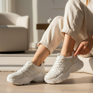 Кросівки жіночі K557-2 Loretta бежевий  оптом от Optomarket