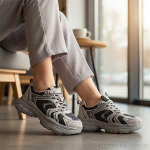 Кросівки жіночі K557-4 Loretta сірий  оптом от Optomarket