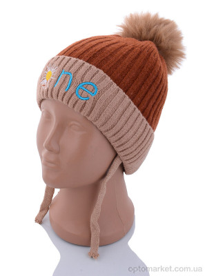 Купить Шапка дитячі KA181-1 brown травка Red Hat коричневий