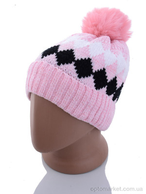 Купить Шапка дитячі KA182-1 pink травка Red Hat рожевий