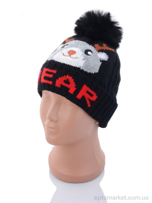 Купить Шапка дитячі KA183-3 black травка Red Hat чорний