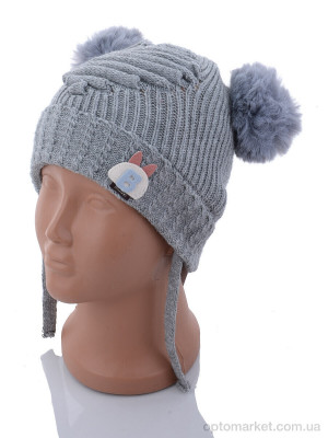 Купить Шапка дитячі KA184-6 grey травка Red Hat сірий