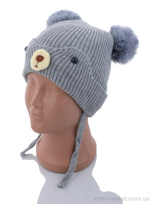 Купить Шапка дитячі KA186-4 grey травка Red Hat сірий