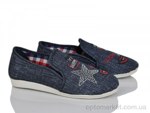 Купить Сліпони дитячі Кеди джинс зірки Selena синій