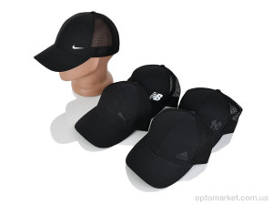 Кепка чоловічі Кепка з накаткою котон з чорний mix STARK мікс  оптом от Optomarket