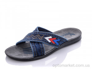 Купить Шльопанці чоловічі Х209 джинс Oscar синій