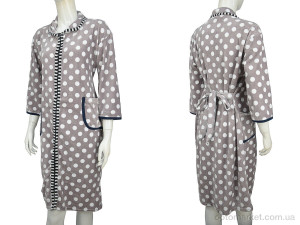 Халат жіночі Халат норма велюр 005-2 (різні кольори) mix Banko мікс  оптом от Optomarket