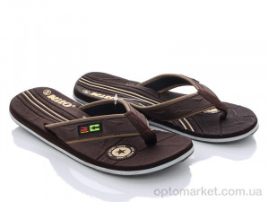 Купить Шльопанці чоловічі KME758 d.brown Kito коричневий