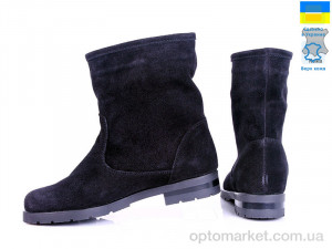 Черевики жіночі Kostas 516 замш чёрн Kostas чорний оптом от Optomarket