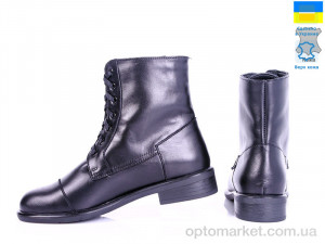 Черевики жіночі Kostas 755 чёрн кожа Kostas чорний  оптом от Optomarket