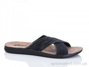 Купить Шльопанці чоловічі Kot B siax батал Demur чорний