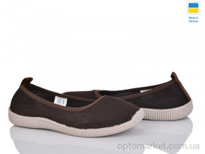 Купить Балетки жіночі Кредо 23-40 шоколад Kredo коричневий