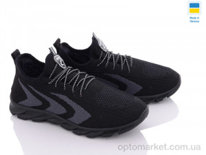 Купить Кросівки жіночі Кредо Укр 23-35-1 чорно-сірий Kredo чорний