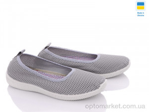 Купить Балетки жіночі Кредо Укр 23-40 сітка сіра Kredo сірий
