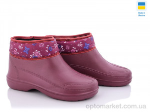 Купить Галоші жіночі Кредо Украина 2032-1 борд флис Kredo бордовий
