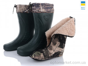 Купить Чоботи з піни чоловічі Крок Укр сапог с чулком Б09 зелен Krok зелений