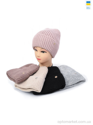 Купить Шапка жіночі KW001-9 на флісі mix Angelica мікс