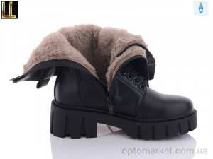 Чоботи жіночі L-XL64-1 Lilin чорний  оптом от Optomarket