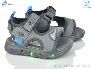 Купить Сандалі дитячі L608-1-1 LED BBT сірий