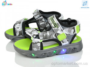Купить Сандалі дитячі L612-2-1 LED BBT сірий