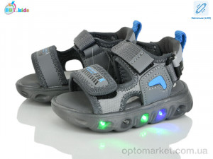 Купить Сандалі дитячі L615-1-5 LED BBT сірий