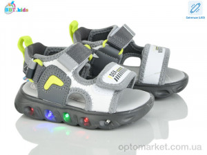 Купить Сандалі дитячі L615-1-6 LED BBT сірий