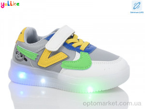 Купить Кросівки дитячі L765-5 LED Yalike сірий