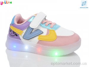 Купить Кросівки дитячі L765-6 LED Yalike білий