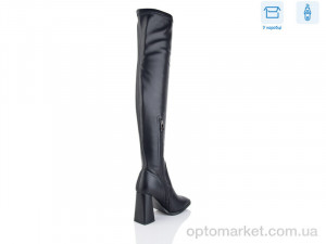 Ботфорти жіночі LM-RZ2991F-1 Lilin чорний  оптом от Optomarket