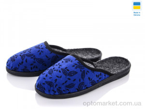 Купить Капці жіночі Луцьк Укр шльопок синій листок 8 Vladimir синій