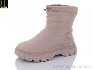 Купить Дутики жіночі LXL80-6PU Lilin бежевий