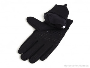 Рукавички чоловічі M-N3-BM black Number one чорний  оптом от Optomarket