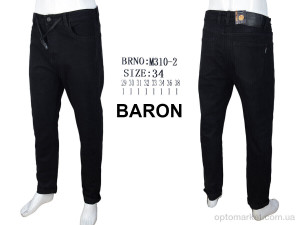 Джинси чоловічі M310-2 black Baron чорний  оптом от Optomarket