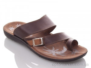 Купить Шльопанці чоловічі M3878 brown Demur коричневий