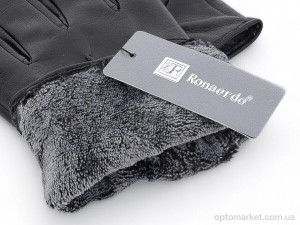 Рукавички чоловічі M5 black Ronaerdo чорний  оптом от Optomarket