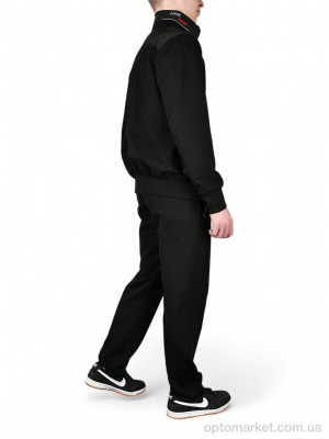 Спортивний костюм чоловічі M6007 siyah MIXTIM чорний  оптом от Optomarket