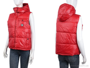 Жилетка жіночі M609 red (09066) Qinruyu червоний  оптом от Optomarket