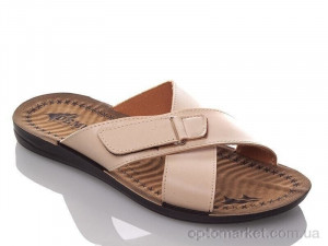 Купить Шльопанці чоловічі M6377 beige Demur бежевий