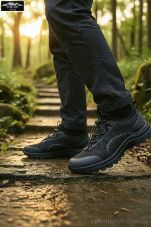 Кросівки чоловічі M7660-11 Baas чорний оптом от Optomarket