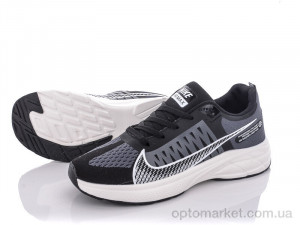 Кросівки чоловічі MB05(H105) black-white Wonex сірий оптом от Optomarket