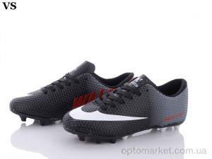 Футбольне взуття дитячі Mercurial 08 Black Crampon (36-39) Walked чорний  оптом от Optomarket