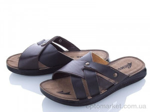 Купить Шльопанці чоловічі MKB6117 brown Demur коричневий