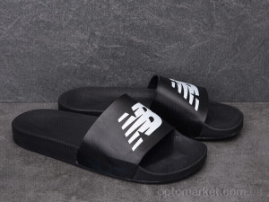 Шльопанці чоловічі MM350-1 N.w balance чорний  оптом от Optomarket